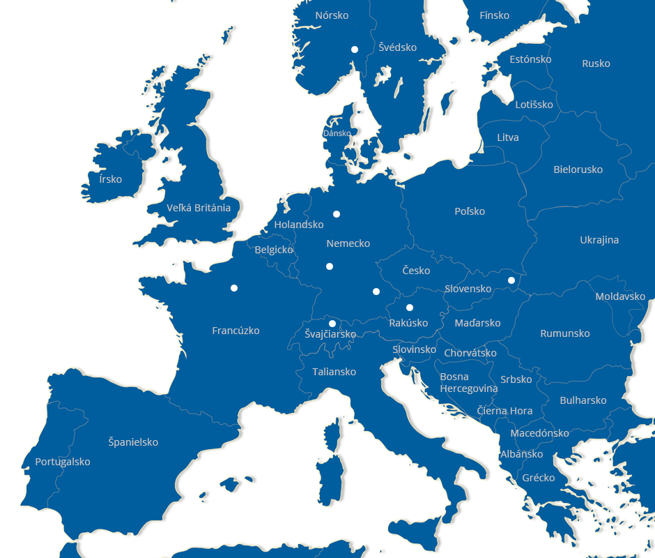 mapa europa sk