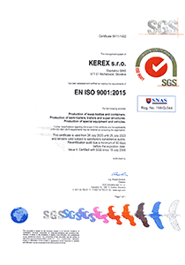 SGS certificat